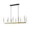 Z-Lite Haylie 10 Light Chandelier, Matte Black & Olde Brass 479-10L-MB-OBR - alternate 5